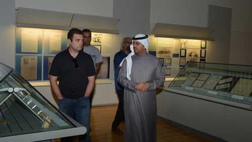 متحف البحرين الوطني يستقبل رئيس حزب المؤتمر الوطني الهندي
