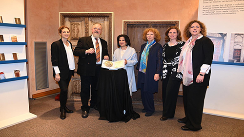 Romualdo Del Bianco  Cultural Foundation Honors H.E  Shaikha Mai Al Khalifa, For H.E’s  Efforts in Cultural Heritage Safeguard
