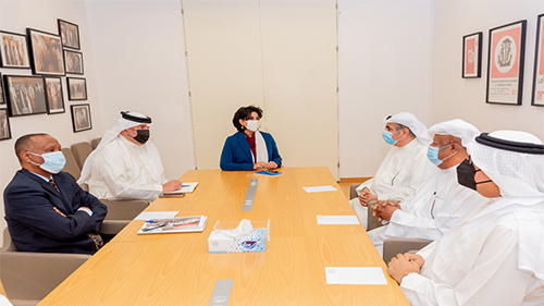 H.E Director General of Culture and Arts Receives Al-Jazeera Cultural Center delegation to discuss ways of reinvigorating its bright status and achievements

