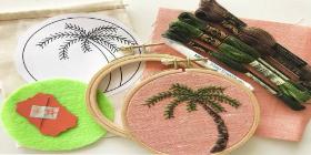 Palm Tree Embroidery Workshop