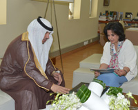 H.E Receives Outgoing Saudi Cultural Attaché
