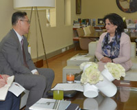 H.E Shaikha Mai Receives Japanese Ambassador
