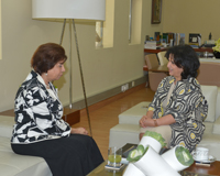 H.E Shaikha Mai receives Dr. Bahia Al-Jishi, Relations between diplomacy and culture highlighted
