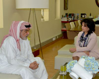 Shaikha Mai Receives Agriculture & Marine Resources Undersecretary
