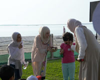 Bahrain Fort Site Celebrates World Health Day
With an Interactive Activity 
“The Very Hungry Caterpillar”
