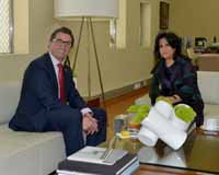 H.E Shaikha Mai receives Swiss Consul-General
