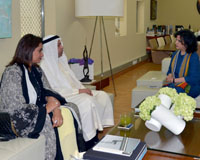 H.E Shaikha Mai Receives Goodwill Ambassador and Head of the Council of
Islamic-Chinese Relations