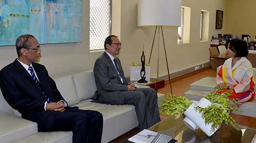 H.E Shaikha Mai Receives the New Chinese Ambassador
