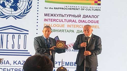 Dr. Bouchenaki was Honored, During his Participation in The Kazan Forum for Intercultural Dialogue

