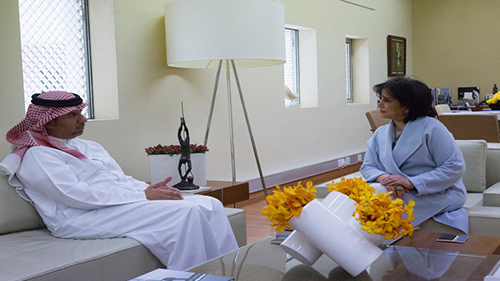 H.E Shaikha Mai Receives Dr. Mohammadd Mubarak Bin Daina, Dohat Arad’s“ Studio 244” project launch discussed