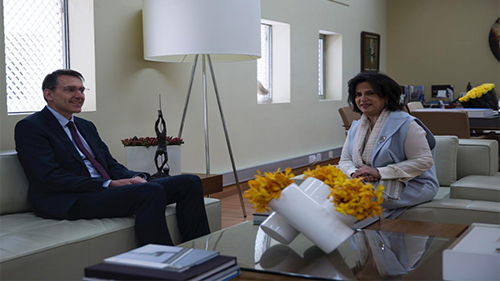 H.E Shaikha Mai Receives the Newly-appointed German Ambassador to Bahrain