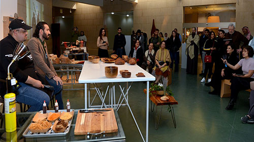 Artist Ali Mashhadi and Chef Salman Buhejji, Animated the second day of”  Food is Culture” Event 
