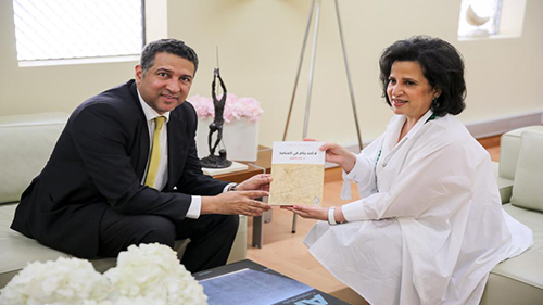 BACA President Receives Critic and Writer,  Nader Kadhem
