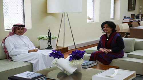 H.E Shaikha Mai Receives Minister of Commerce and Tourism