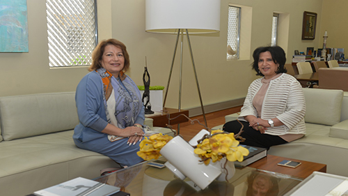 H.E Shaikha Mai Receives the Egyptian Ambassador
