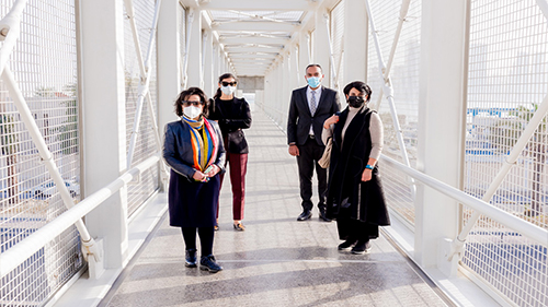 H.E Shaikha Mai Visits Pearling Path Pedestrian Bridge, H.E: We continue our plan to develop Bahrain’s historical cities and preserve our urban and cultural identity